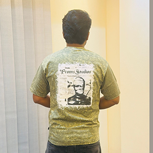 Acid wash drop shoulder T-shirt - Image 5