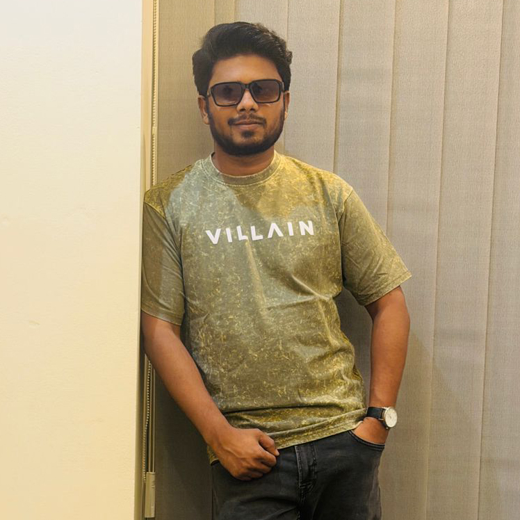 Acid wash drop shoulder T-shirt - Image 4
